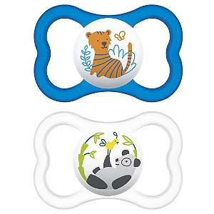 Chupeta Air Embalagem Dupla Tigre e Panda (6+ Meses) - Mam