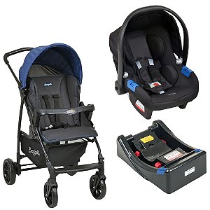 Kit Carro Ecco e Bebê Conforto Touring Com Base -Burigotto