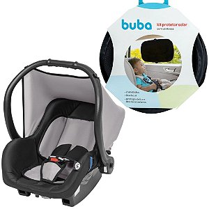 Kit Bebê Conforto Solare Preto -Tutti e Protetor Solar -Buba