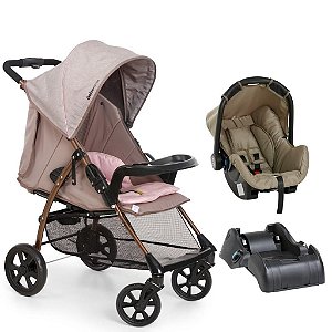 Carrinho Travel System 2 em 1 San Remo Chocolate - Galzerano