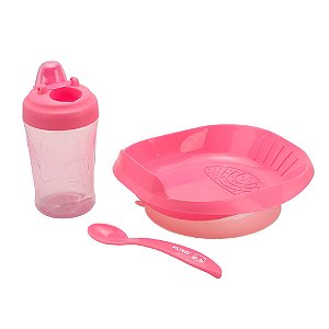 Kit Refeição Infantil Rosa - Kuka