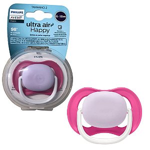 Chupeta Ultra Air Lisa Menina Pink 6-18m - Philips Avent