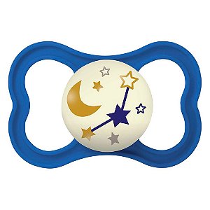 Chupeta Air Night Azul (6+ Meses) Estrelas - Mam