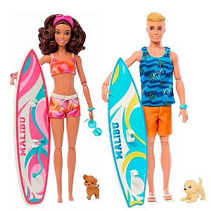 Barbie Fashion & Beauty Barbie E Ken Dia do Surf - Mattel