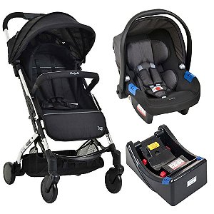 Carrinho de Bebê Zap c/ Bebê Conforto e Base Touring X