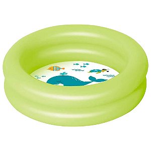 Banheira Piscina Inflável 28L Verde (+2) - Mor