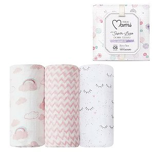 Cueiro Swade Soft Premium Com Fraldinhas Rosa - Papi Mami