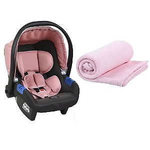 Bebê Conforto Touring X Rosa Com Manta Microfibra Rosa