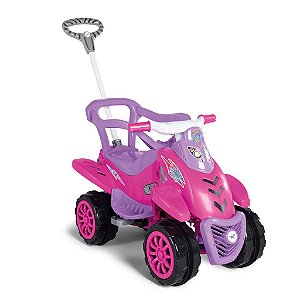 Quadriciclo Infantil Cross Legacy  2 em 1 Pink  - Calesita