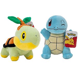 Pelúcia Pokémon Turtwig E Squirtle - Sunny Brinquedos