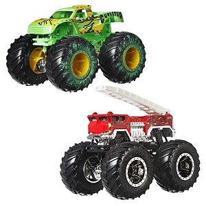 Carrinho Hot Wheels Monster Truck Gunkster VS 5Alarm Mattel