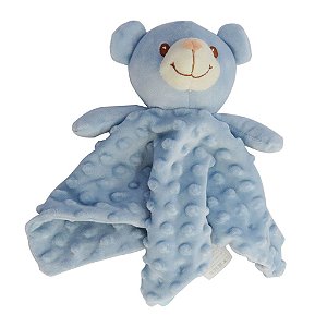 Naninha Urso Azul Minha Primeira Naninha - Laço Bebê