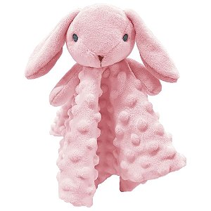 Naninha Coelha Rosa Minha Primeira Naninha - Laço Bebê