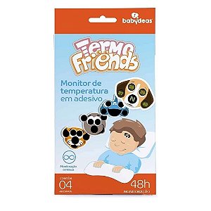 Adesivo Monitor de Temperatura Termo Friends 4unid  BabyDeas