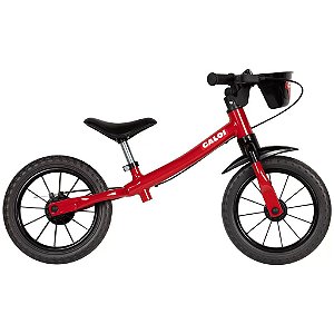 Bicicleta Balance Infantil Caloi Vermelha Aro 12 - Nathor