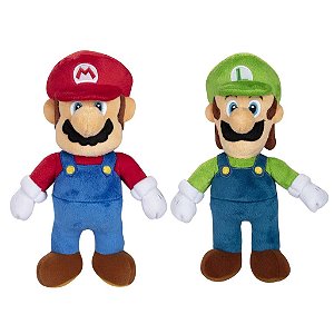 Pelúcia Super Mario e Luigi 9 Polegadas - Candide