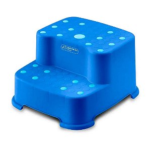 Escadinha Infantil 2 Degraus Up N Down Azul - Multikids