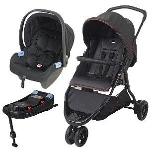 Carrinho de Bebê CR3 e Bebê Conforto Base Isofix - Burigotto