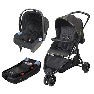 Carrinho de Bebê CR3 com Bebê Conforto e Base - Burigotto