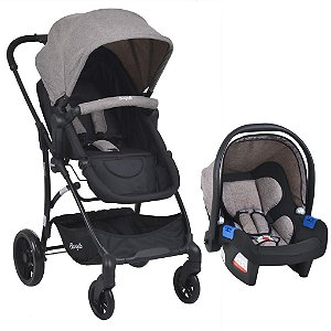 Carrinho de Bebê Convert Capuccino e Bebê Conforto Touring X