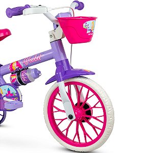 Bicicleta Infantil Aro 12 com Rodinhas Violet - Nathor