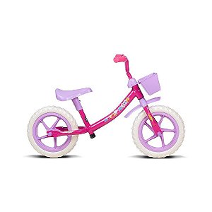Bicicleta Infantil Balance Push Pink e Lilás - Verden