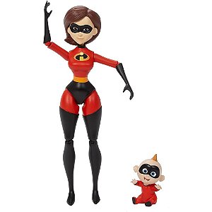 Boneco Articulado Elastigirl e Jack-Jack - Mattel