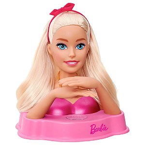 Barbie Busto Styling Head Core com 12 Frases - Pupee