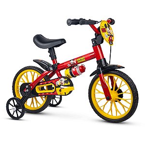 Bicicleta Infantil Aro 12 com Rodinhas Mickey - Nathor