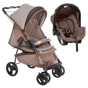 Carrinho de Bebê Maranello II e Bebê Conforto Grid Galzerano