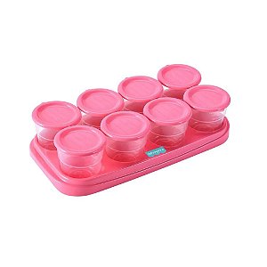 Potes Para Congelar Papinha Na Bandeja Rosa - Fisher Price