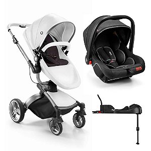 Carrinho Passeio Moisés Candy c/ Bebê Conforto e Base Isofix