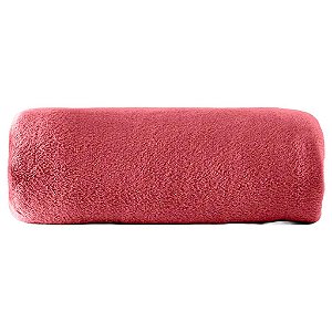 Cobertor Confort Chic Simples Rosa Antigo - Hug
