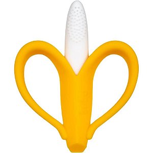 Massageador De Gengiva Banana Amarela - Buba