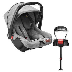 Bebê Conforto (13 kg) Cinza Mesclado com Base Isofix - Litet