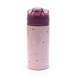 Garrafa Fresh Infantil Em Alumínio Com Canudo 580ml - Clingo
