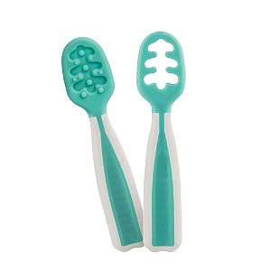 Kit Colheres de Treinamento Verde Água - Buba