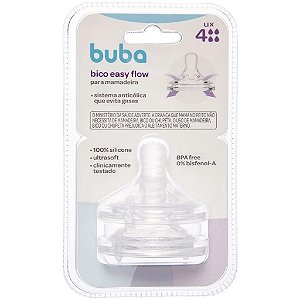 Bico Para Mamadeira (+6m) Buba Easy Flow Fluxo 4