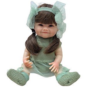 Boneca Bebê Reborn Shiny Toys Laura Baby Dani