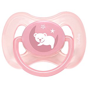 Chupeta Buba Comfort Tam. 1 Ursinho Rosa (0 - 6 meses)