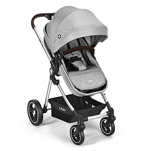 Carrinho Passeio 2 em 1 Jazz Litet Cinza Assento Moisés