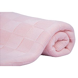 Manta Infantil Sanches Baby Rosa Liso