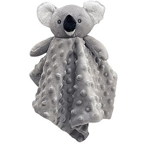 Naninha Infantil Laço Bebê Coala Cinza