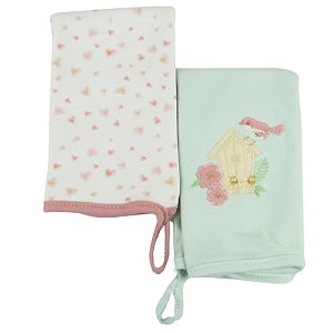 Kit 2 Babinhas Hug Lovely Day Rosa Antigo