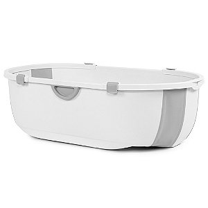 Banheira de Bebê Safety 1st Retrátil Oasis Branca e Cinza