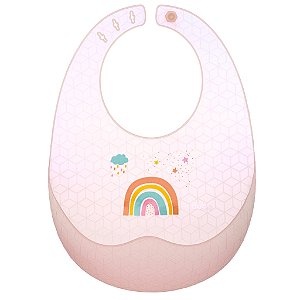 Babador Silic Buba Pega Migalhas Mais Estojo Magic Arco Iris
