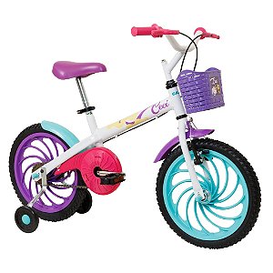 Bicicleta Infantil Caloi Ceci Aro 16 Branca