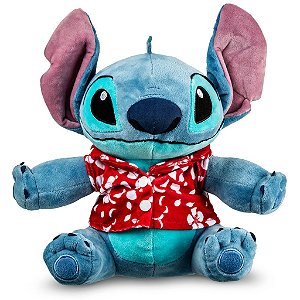 Pelúcia Stitch Multikids Hawaii c/ Mecanismo Luz e Som 30 cm