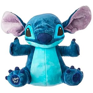 Pelúcia Stitch Multikids Clássico com Mecanismo Luz e Som 30 cm