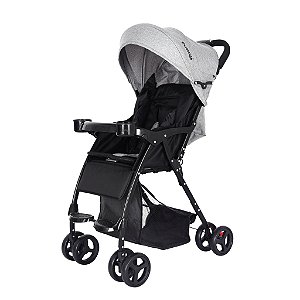 Carrinho de Bebê Funny Preto e Cinza (0 a 15 kg)